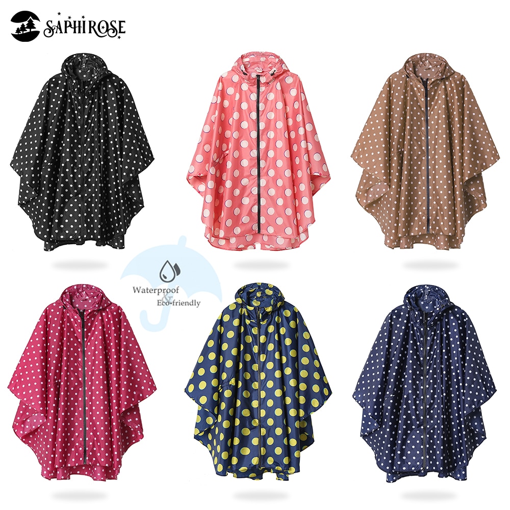 Hupullinen sadetakki poncho vedenpitävä aikuisille miehille naisille taskuilla