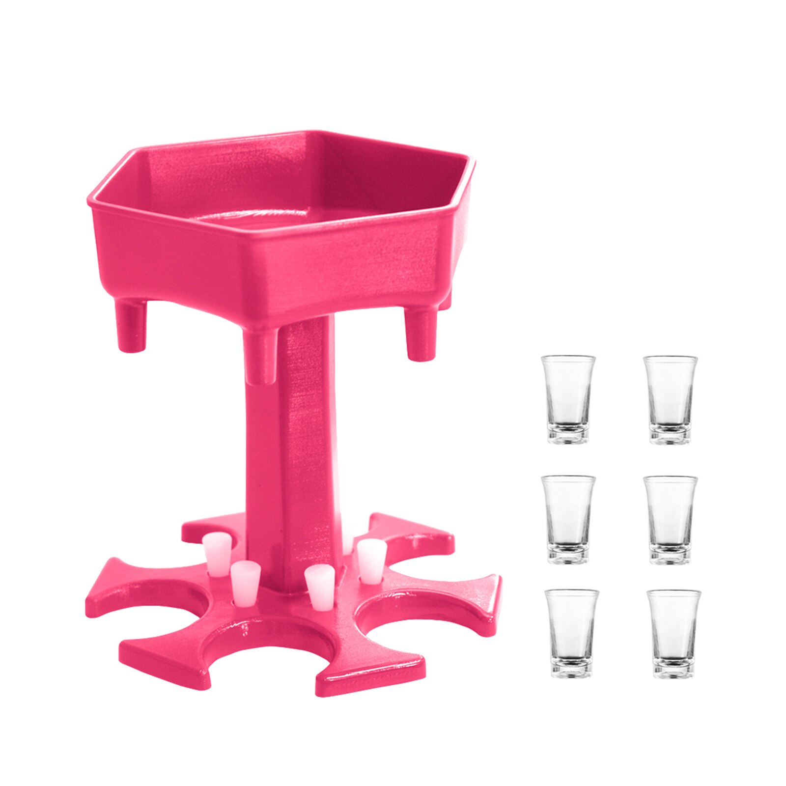 Glass Dispenser Holder Wine Whisky Beer Dispenser Rack Bar Accessories Caddy Liquor Dispenser Party Games Drinking Tools: C3 with Glass Cup