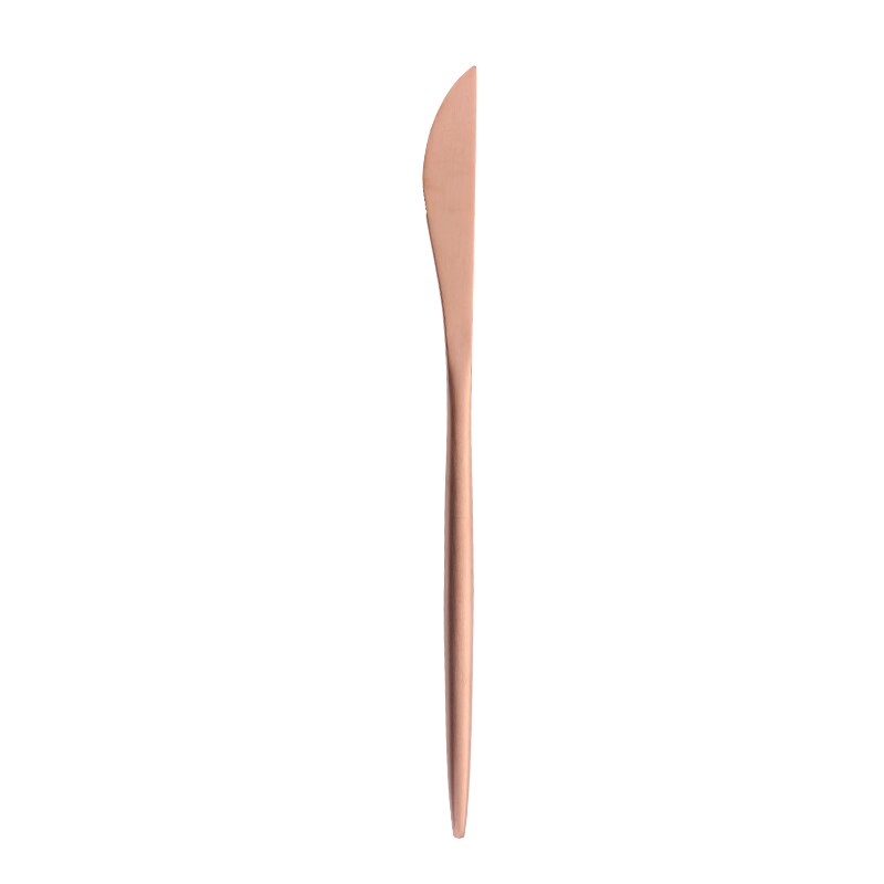Gold Spoon Dinnerware Set Rose Gold Dinner Set Matte Cutlery Dinner Set Tableware Cutlery Set Dinnerware Set Gold Tea Spoon Fork: main knife
