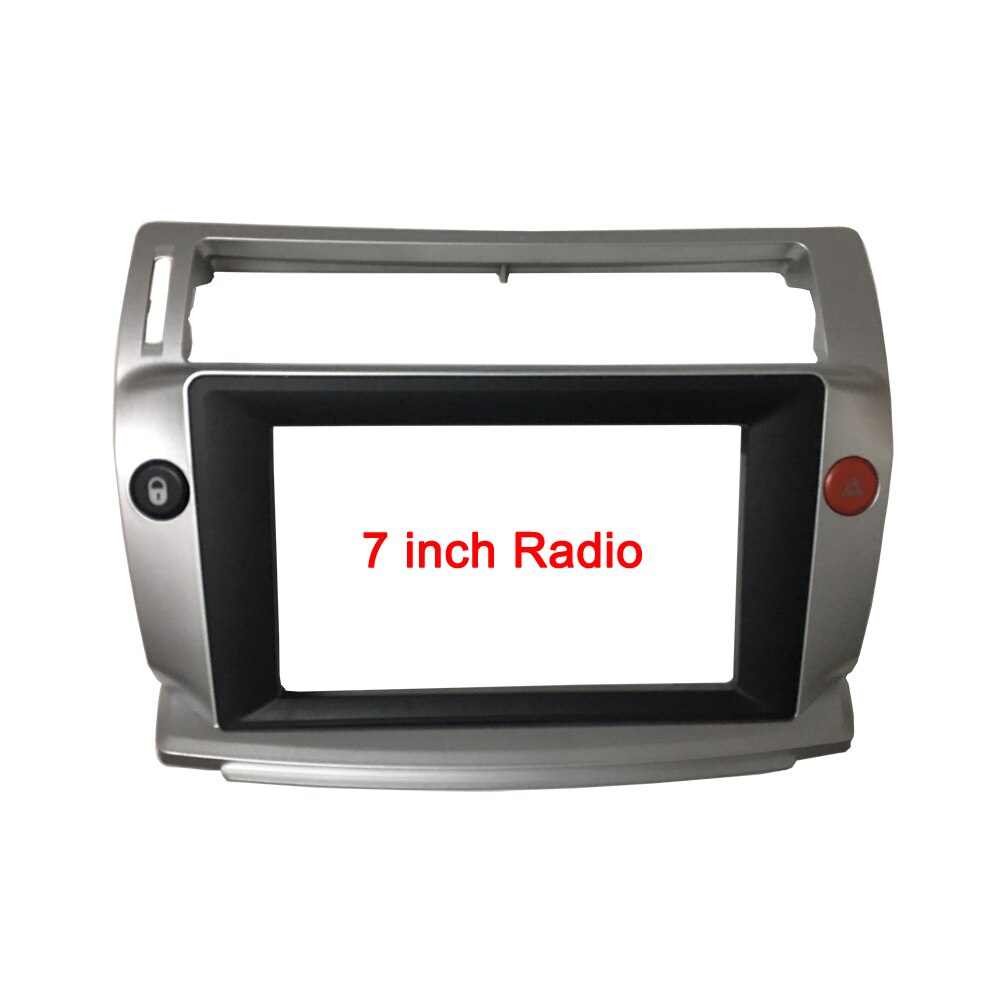 Kit de montage de lecteur GPS | Cadre de l'autoradio 2 Din 7/9 pouces pour Citroen C4 c-triomphe c-quatre 204, kit de montage de lecteur GPS DVD de voiture, accessoires de voiture