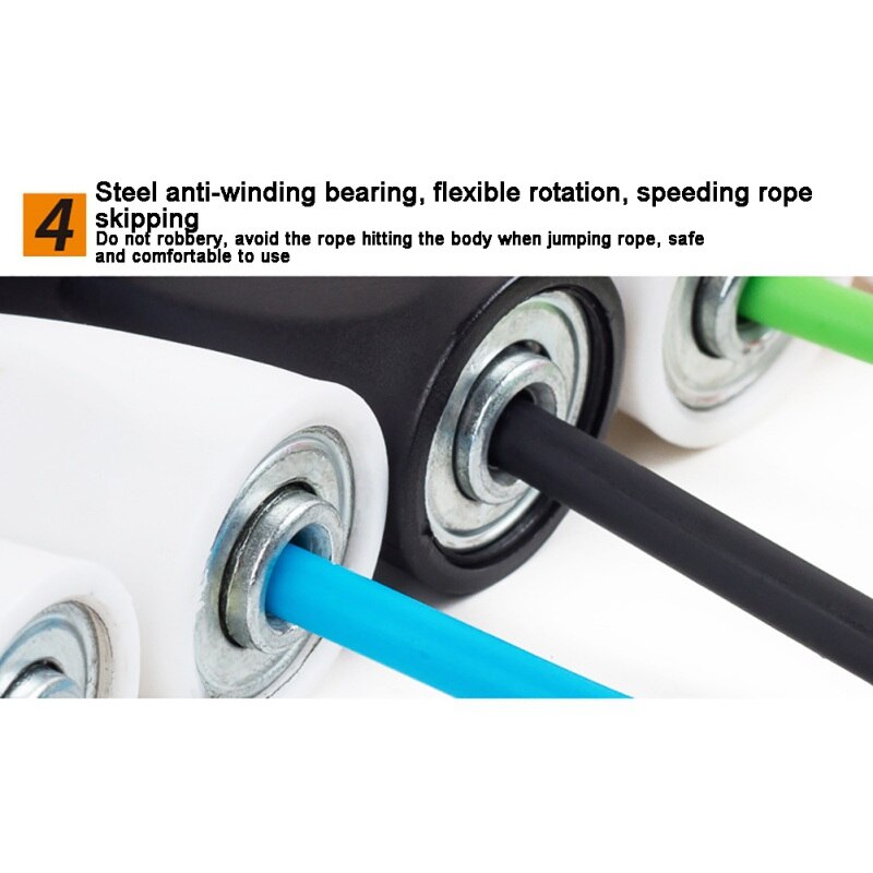 PVC Sleeve Handle Skipping Rope Sports Jump Ropes Sponge