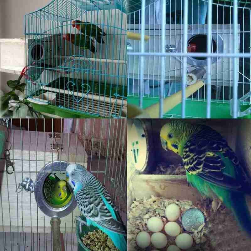 Papegaai Fokken Doos Voor Lovebirds Parrotlets Paring Gat Hout Duurzaam Houten Vogel Links/Rechts Parkiet Huis Opening N A9Q7