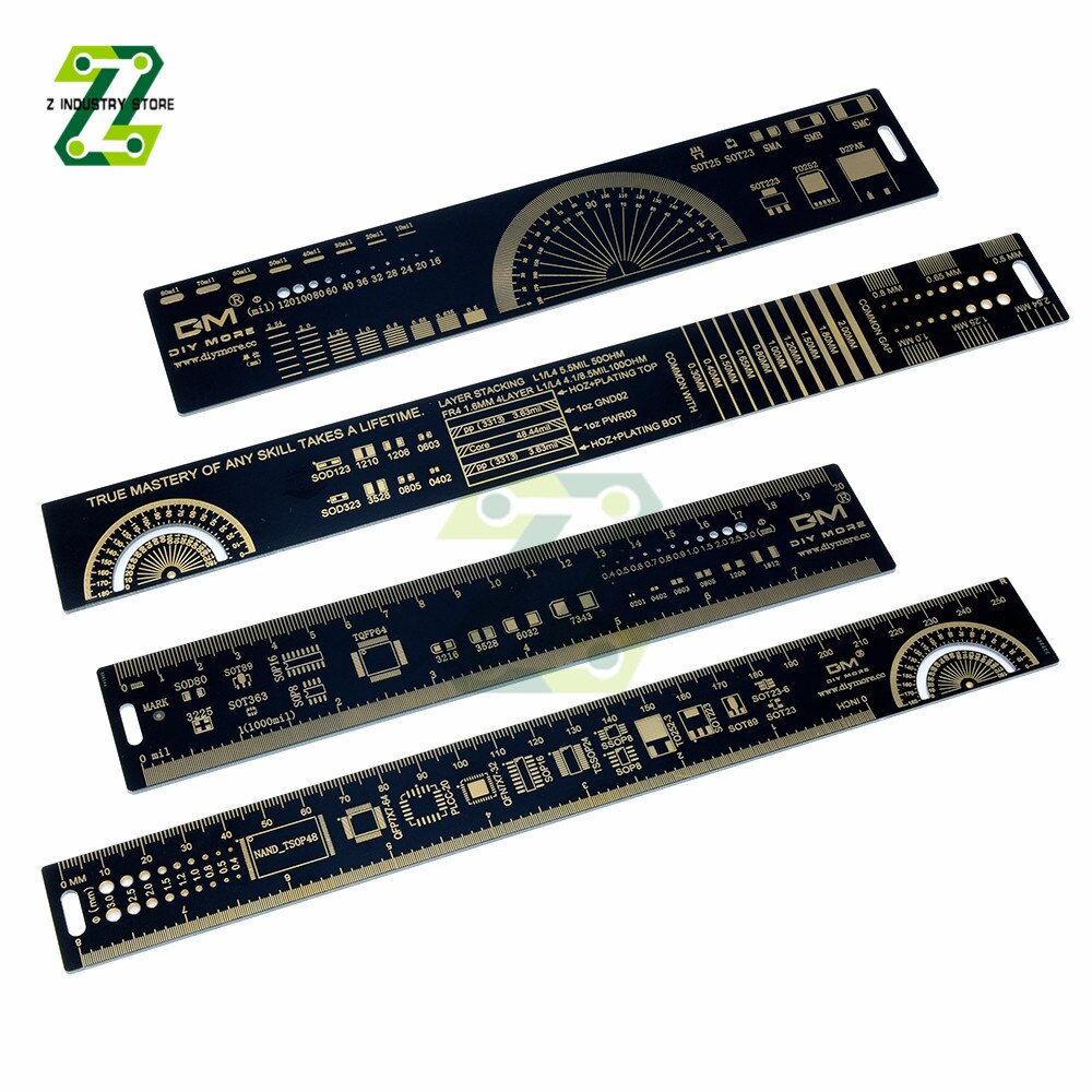 Electrical Reference Ruler PCB Engineering Ruler 15CM 20CM 25CM PCB Ruler For... – Vicedeal