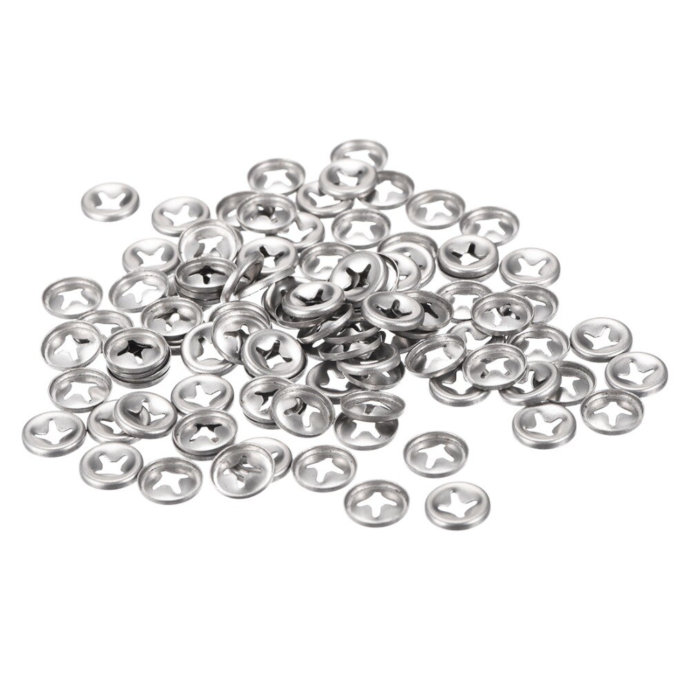 UXCELL 100Pcs M3 Internal Tooth Starlock Washer 2.5mm I.D. 10mm O.D. Stainless Steel For Machinery Equipment Hardware Gaskets