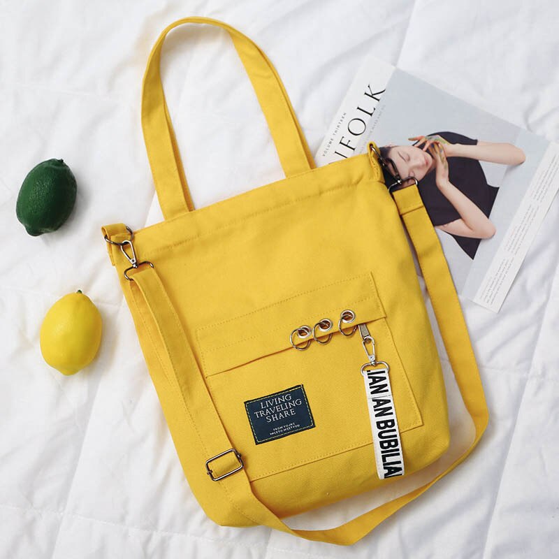 Bolsas mujer nova venda bolsas femininas bolsa de lona feminina ombro concisa impressão sacos de pano senhoras dever compras para 2019