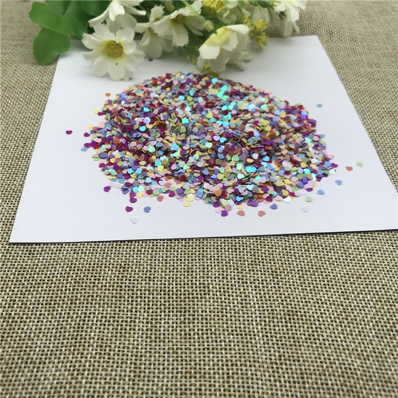 25G 3Mm Kleur Hart Pailletten Gemengde Kleur Bloem Naaien Kledingstuk Accessoires, Kleding Accessoires, diy Pailletten Scrapbooking Shakes