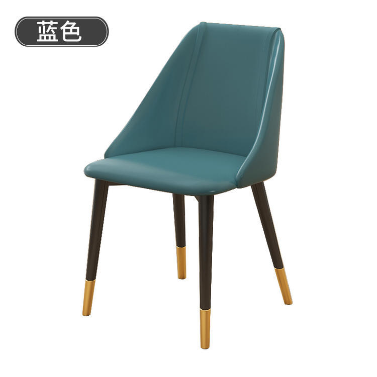 modern einfach Essen Tabelle Sessel Rückenlehne Computer Pult Schemel nordisch Schlafzimmer bilden bilden hell Luxus Essen Sessel Heimat: A Blau