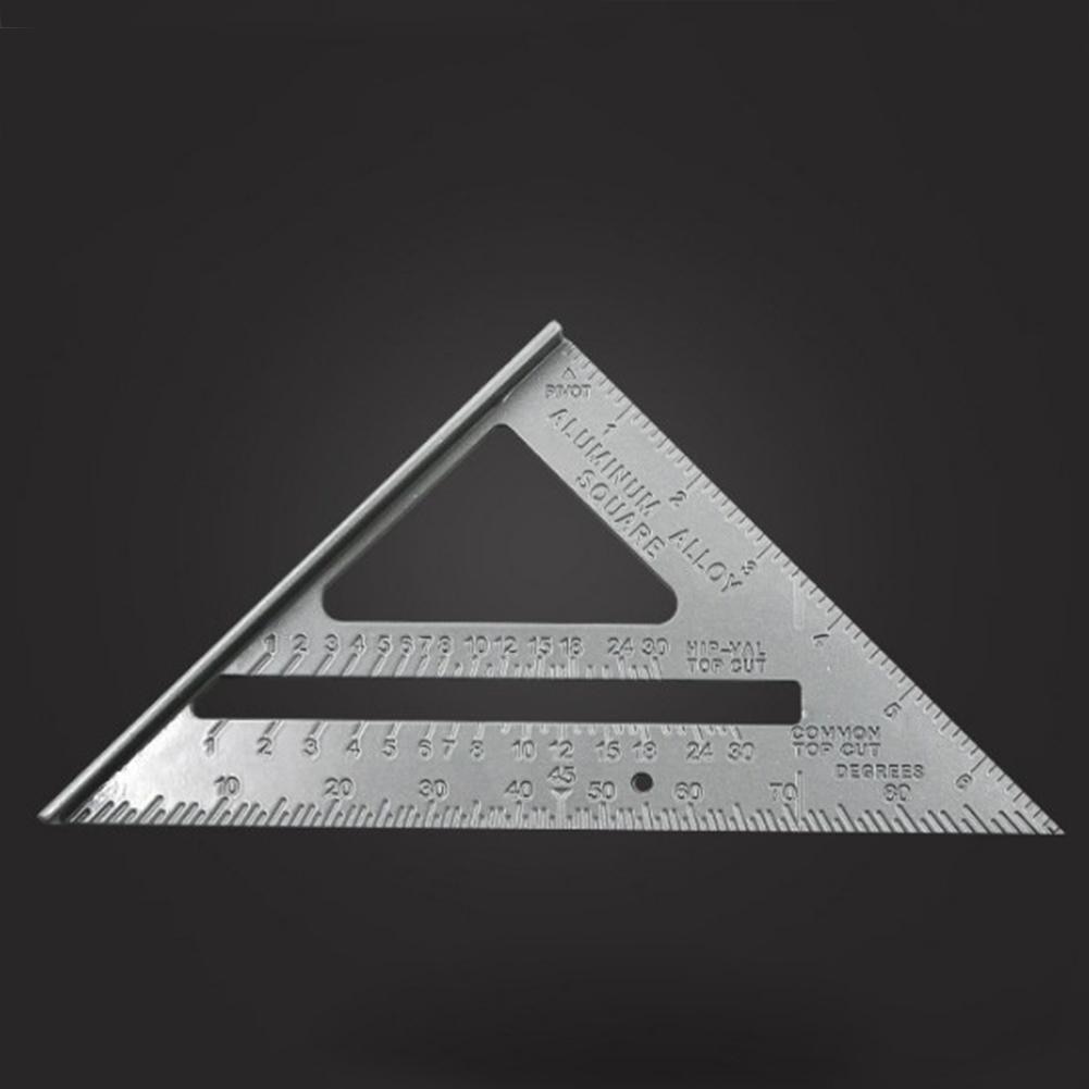 Triangle Rule 90 Degree Thickening Angle Rule Aluminum Alloy Carpenter Measurement Square Ruler