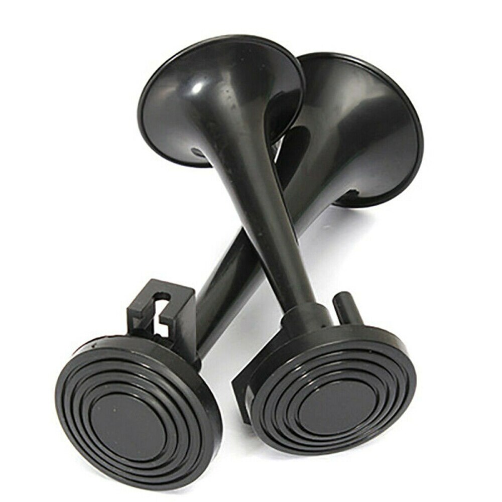Brand Car Air Horn Dual Trompet Vervangende Onderdelen Voor Vervangen 12V 115DB Abs + Metalen Te Fit