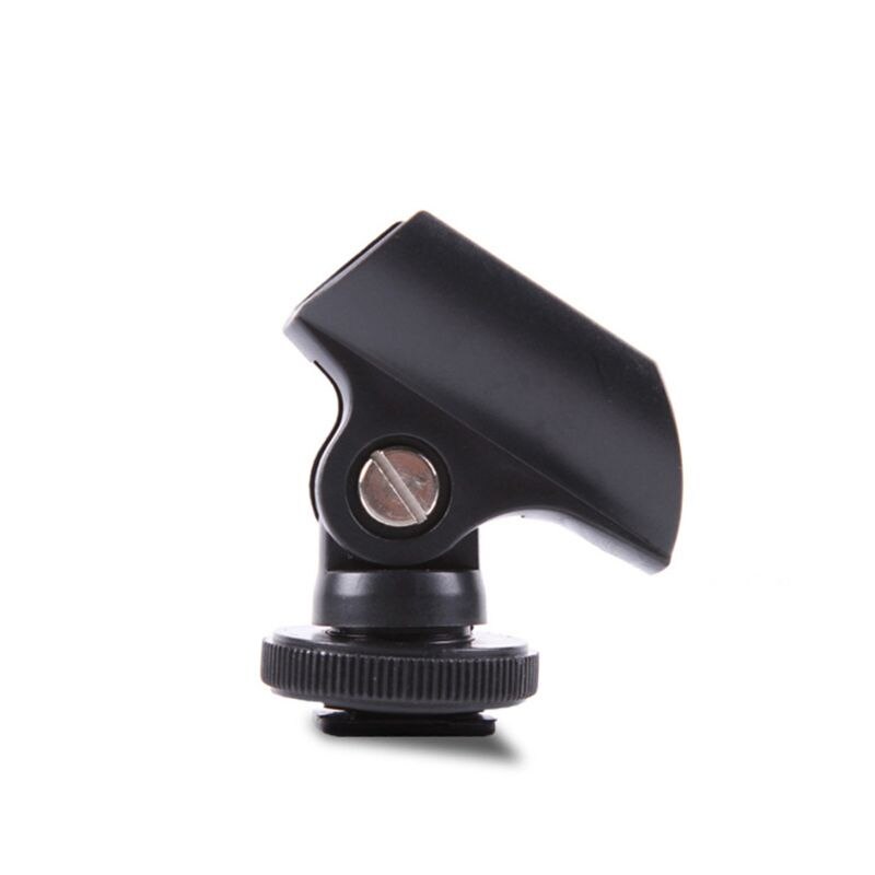 Suporte para microfone, clipe de plástico de 19mm com sapata para câmera dslr n0hc