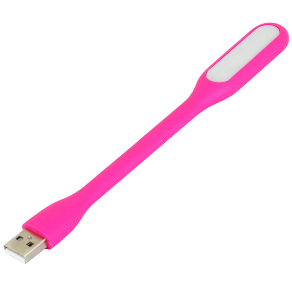 USB LED Light Emergency Lamp Flexible Bendable Reading Book Light Portable Mini Night Light for Power Bank Computer PC Laptop: Pink