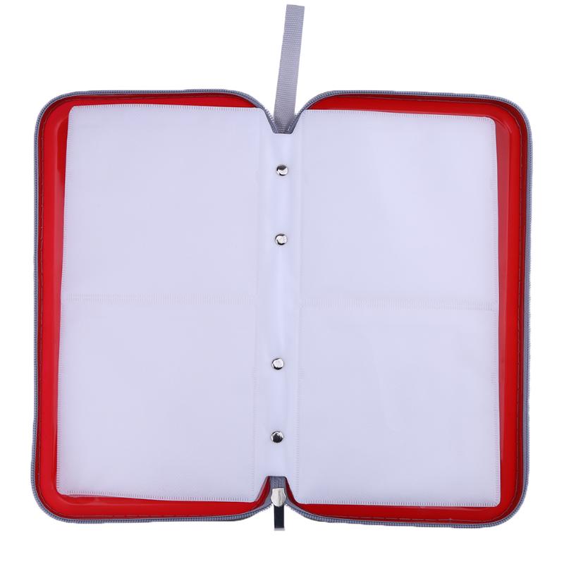Portable 80pcs Disc CD DVD VCD Wallet Storage Organizer Case CD Sleeve Hard Bag Album Box Large Capacity bag-25
