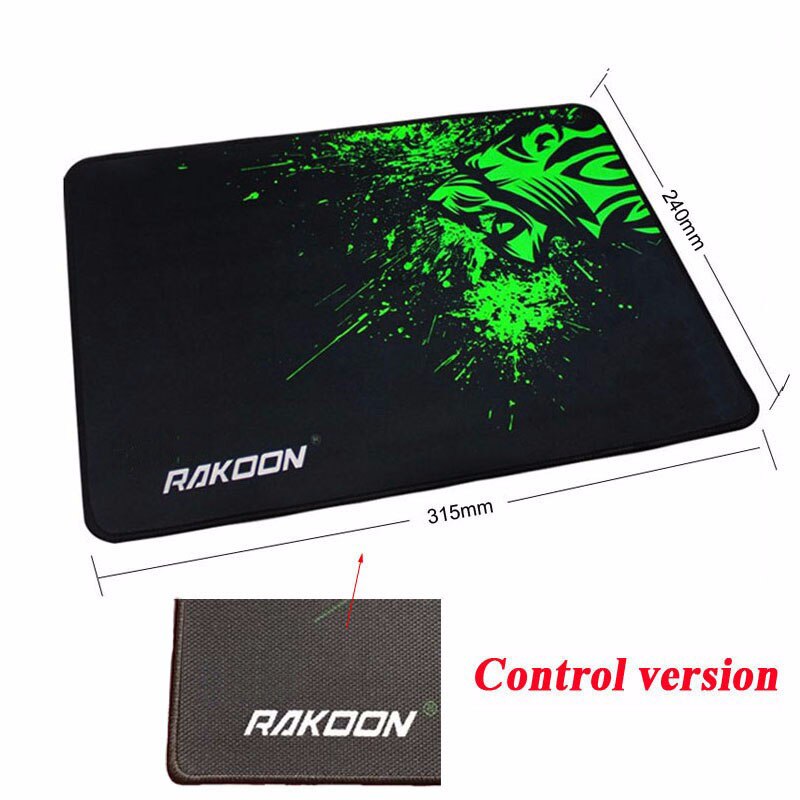 Reejoyan Rakoon Gaming Mouse Pad Locking Edge Anti-slip Waterproof Mousepad Natural Rubber Desk Mouse Mat Gamer for GO Dota CS: Rakoon Control