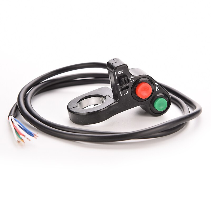 Switch Hub Handlebar Assembly 7/8" 1PC Electric Scooter Dirt Bike Turn Signal Horn Button ON Off E-bike Motorcycle