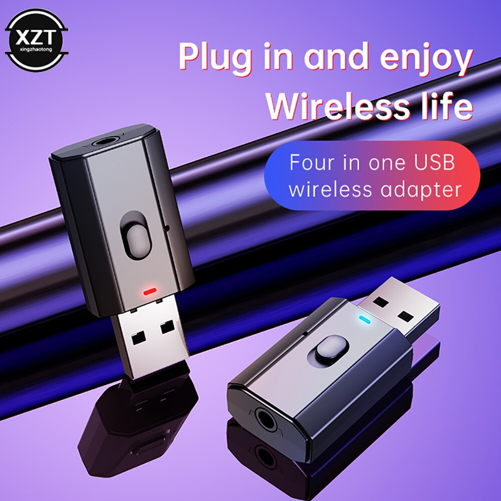 Usb Bluetooth 5.0 Adapter Zender Bluetooth Ontvanger Audio Bluetooth Dongle Draadloze Usb Adapter Voor Computer Pc Laptop