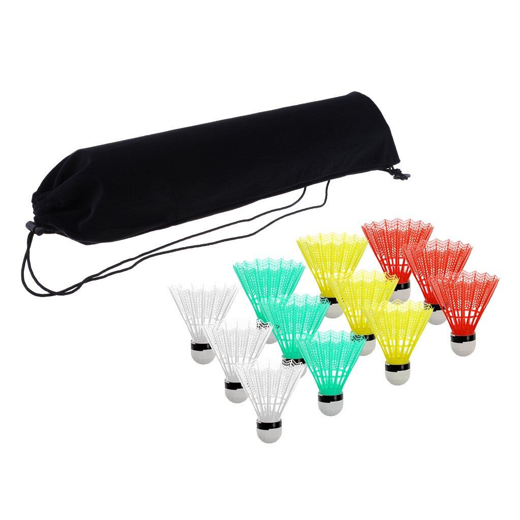 Badminton Racket Soft Cover Racket Case Trekkoord Pack & 12 Shuttles