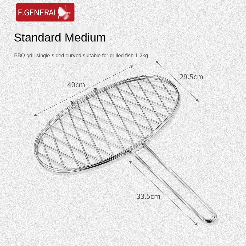 Grilled Fish Clip Stainless Steel Grilled Fish Rack Grilled Fish Mesh Clip Barbecue Wire Plywood round Barbecue Tools: Blue