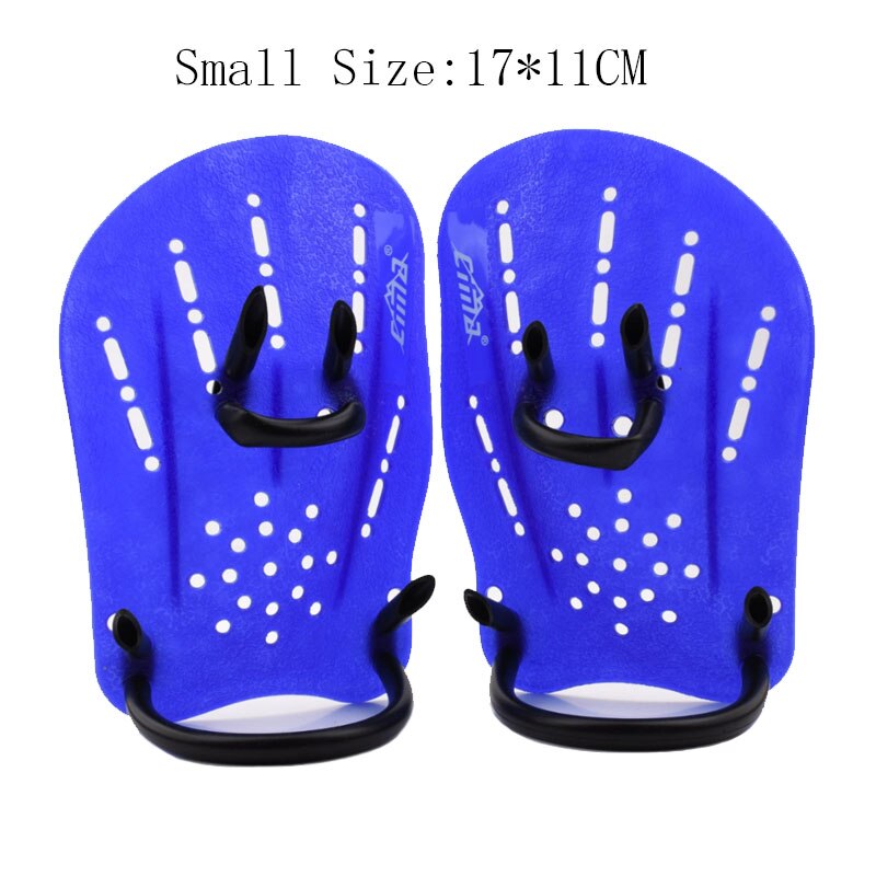 Surfen Duikuitrusting Mannen Vrouwen Zwemmen Paddle Kids Vinger Palm Hand Handschoenen Dragen Siliconen Zwemmen Vinnen Krachttraining: Blue Size S