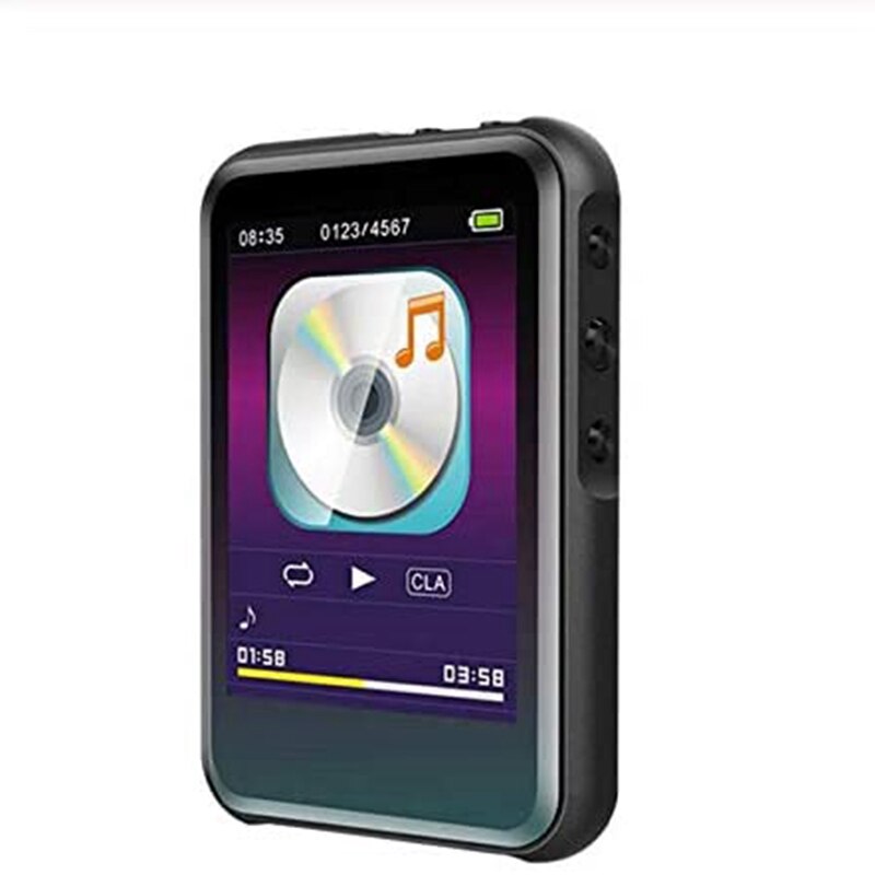 Lecteur MP3 avec lecteur de musique Bluetooth Mini lecteur stéréo Hi-Fi lecteur de livre électronique Portable lecteur MP4 mince: 16GB