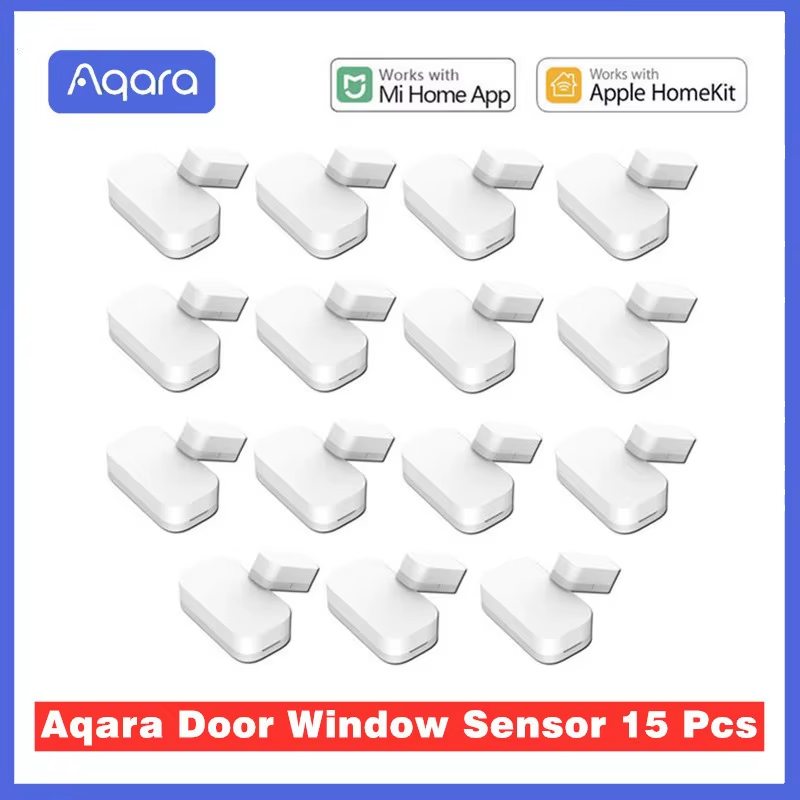 Aqara-Sensor de puerta y ventana Zigbee, conexión inalámbrica, Mini Sensor de puerta que funciona con la aplicación Mi Home para Xiaomi Smart Home