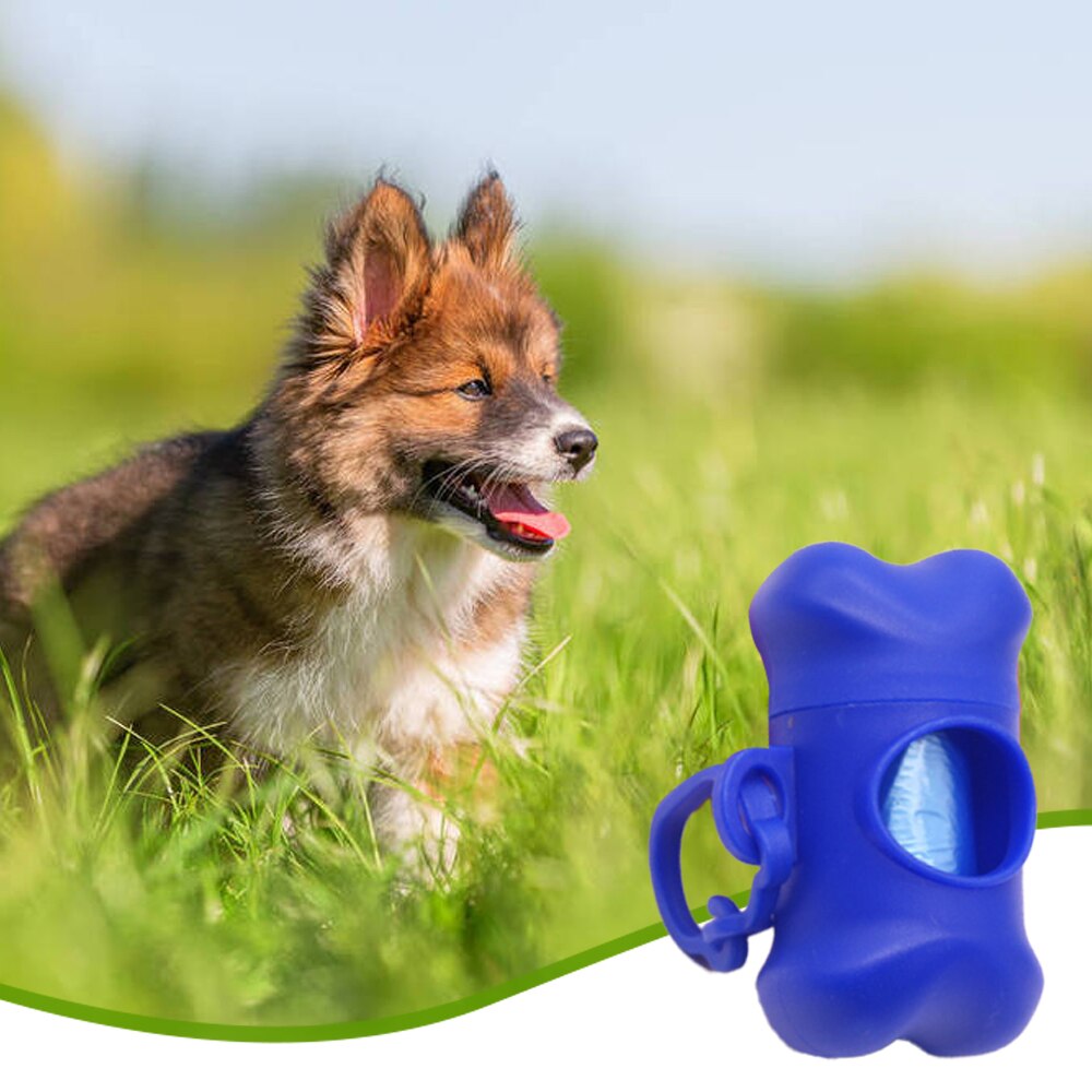 Waste Bag Dispenser for Dog Waste Carrier Green Black Pet Supply Accessory Dog Cat Small Tools Poop Bag Holder