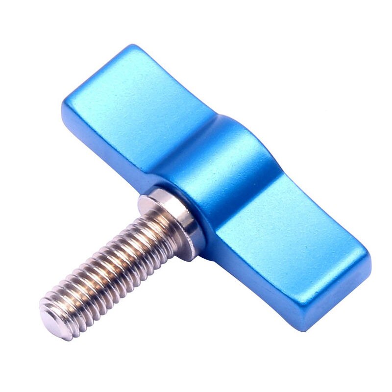 M6 Hand Tighten Screw Aluminum Alloy Handle Adjustable Screws Dslr Camera Photography Accessories( Blue)