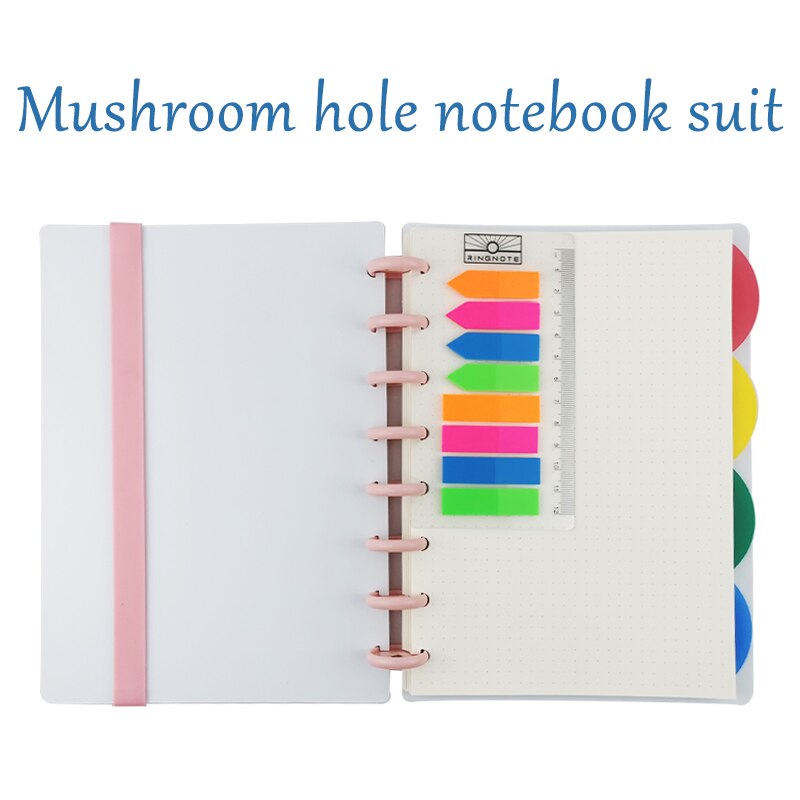 Carpeta estilo agenda con agujero De Seta, Bloc de notas con papel índice, carpeta A5 de hojas sueltas, agenda escolar, de oficina estacionario, suministros