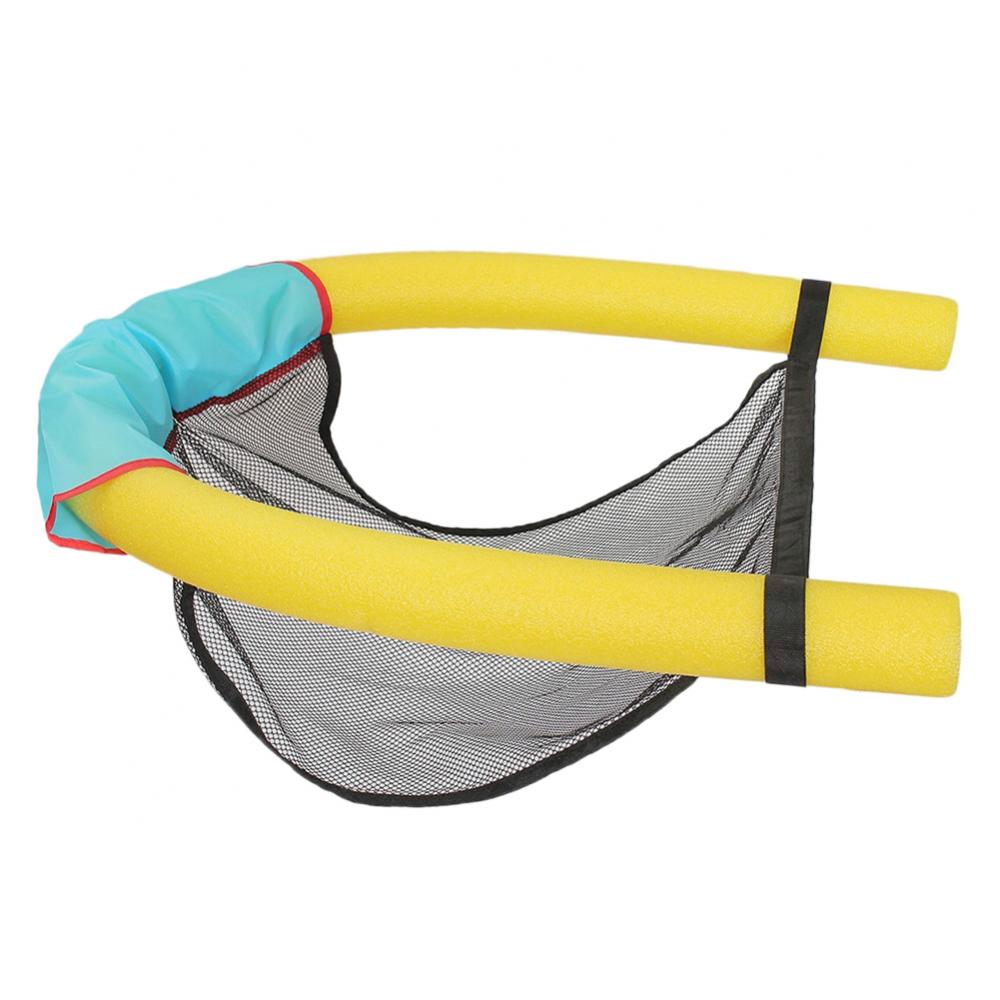 Safety Swimming Floating Chair Pool Kids Children Bed Seat Water Flodable Ring Float Beach Ring Noodle Net Pool Accessories: 7.5x150cm Yellow