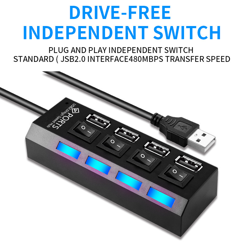 Usb Splitter Multifunctionele Interface Hub Hub Laptop Multifunctionele U Disk Socket Uitbreiding Splitter