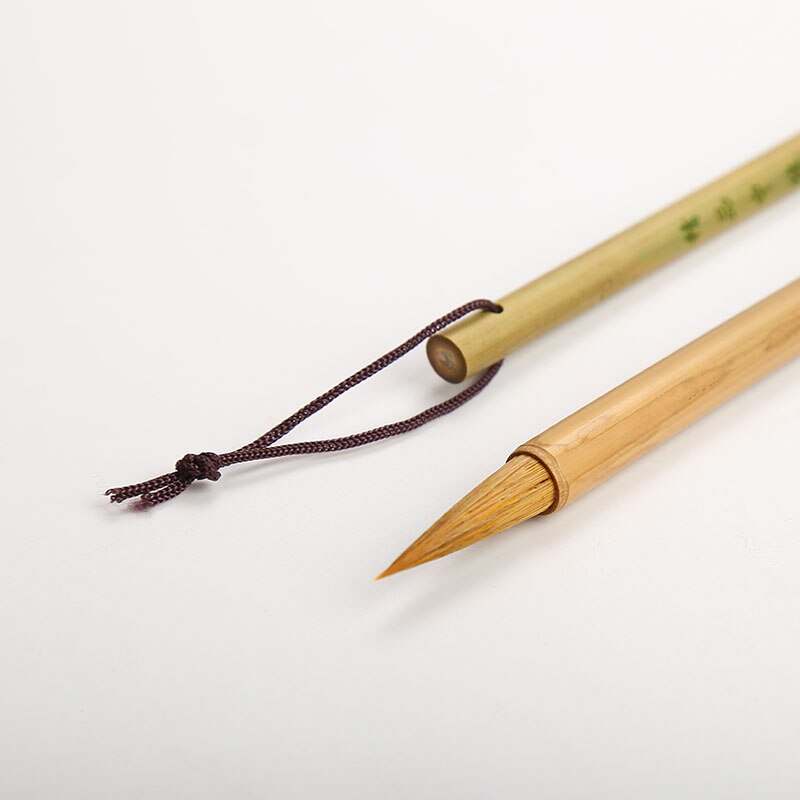 1piece Practice Chinese Calligraphy Writing Brush Pen Xiaokai Chinese Painting Brush Pen Weasel Hair Chinese Study Supplies