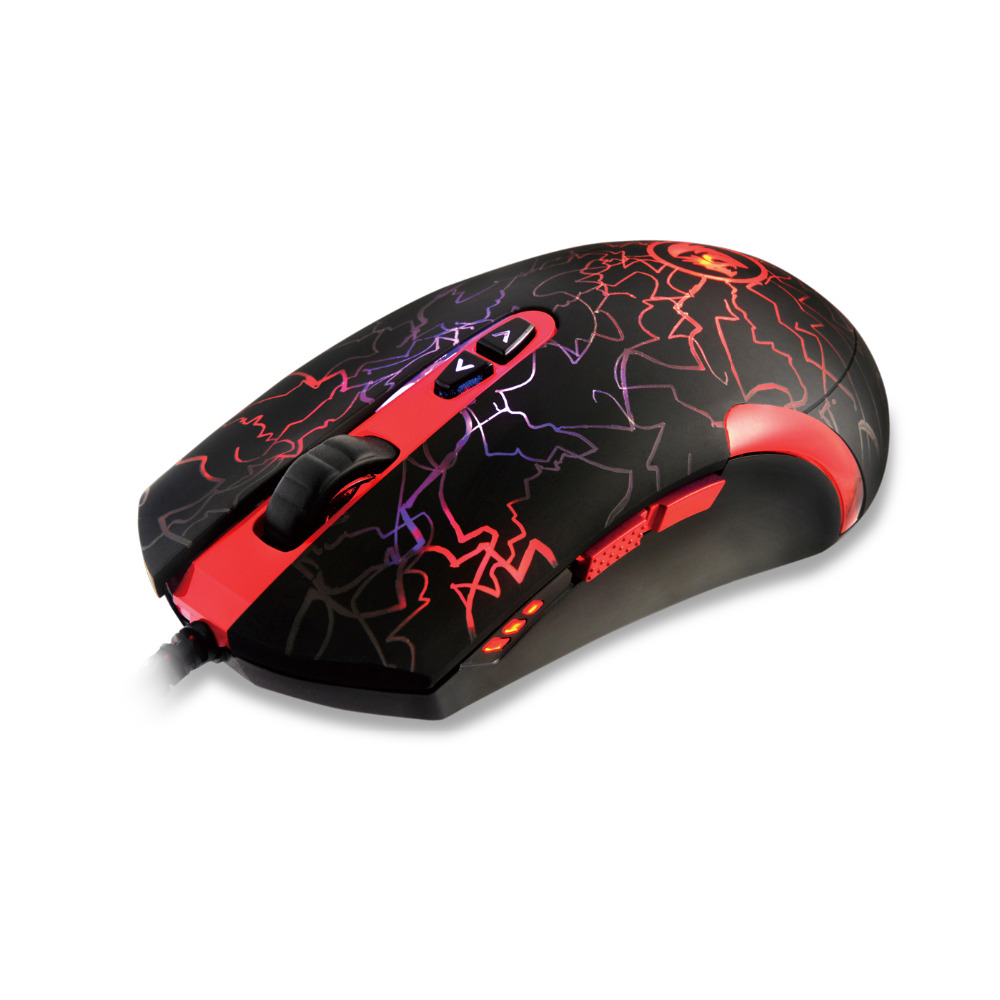 Redragon M701 Lavawolf 6400DPI Optical Gaming Mouse 7 Programmable Buttons LED Gaming Mouse