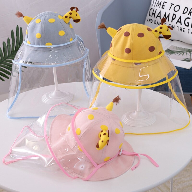 Hat For Girl Boy Protection Face Bucket Hat Anti-Spitting Splash Waterproof Windproof Hat Outdoor Kids Safe