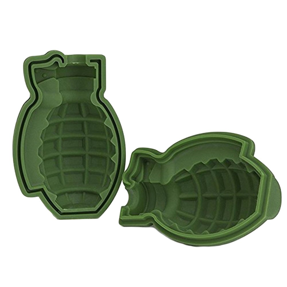 3d forma de molde de cubo de gelo exército verde ferramenta de diversão cozinha ferramenta de decoração de sorvete que faz moldes de silicone molde de bolo de gelo
