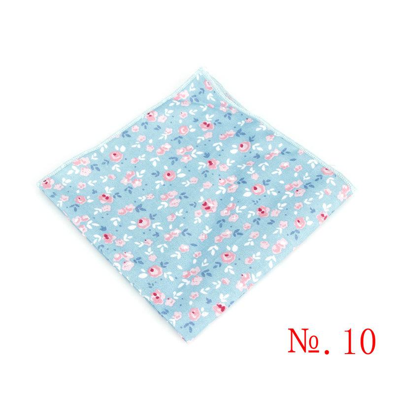 Retro zakdoeken voor kinderen, vintage katoenen zakdoeken, herenpochetten, kinderbloemenprint, casual vintage zakdoeken: 10