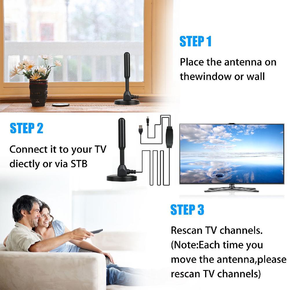 Indoor Digital HDTV TV Antenna high gain 25dBi ant... – Grandado