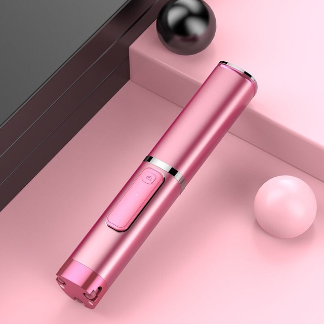 CYKE H1 Bluetooth Selfie Stick Portable Handheld Smart Phone Camera Tripod with Wireless Remote For iPhone Samsung Huawei xiaomi: Pink