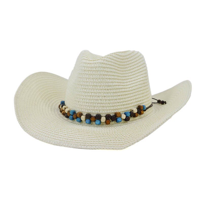 Olkihattu western cowboy hatut naisille cowgirl kesähatut naiselle aurinkohattu nahkahelmillä vyö rantalakki panama lippalakit: 3