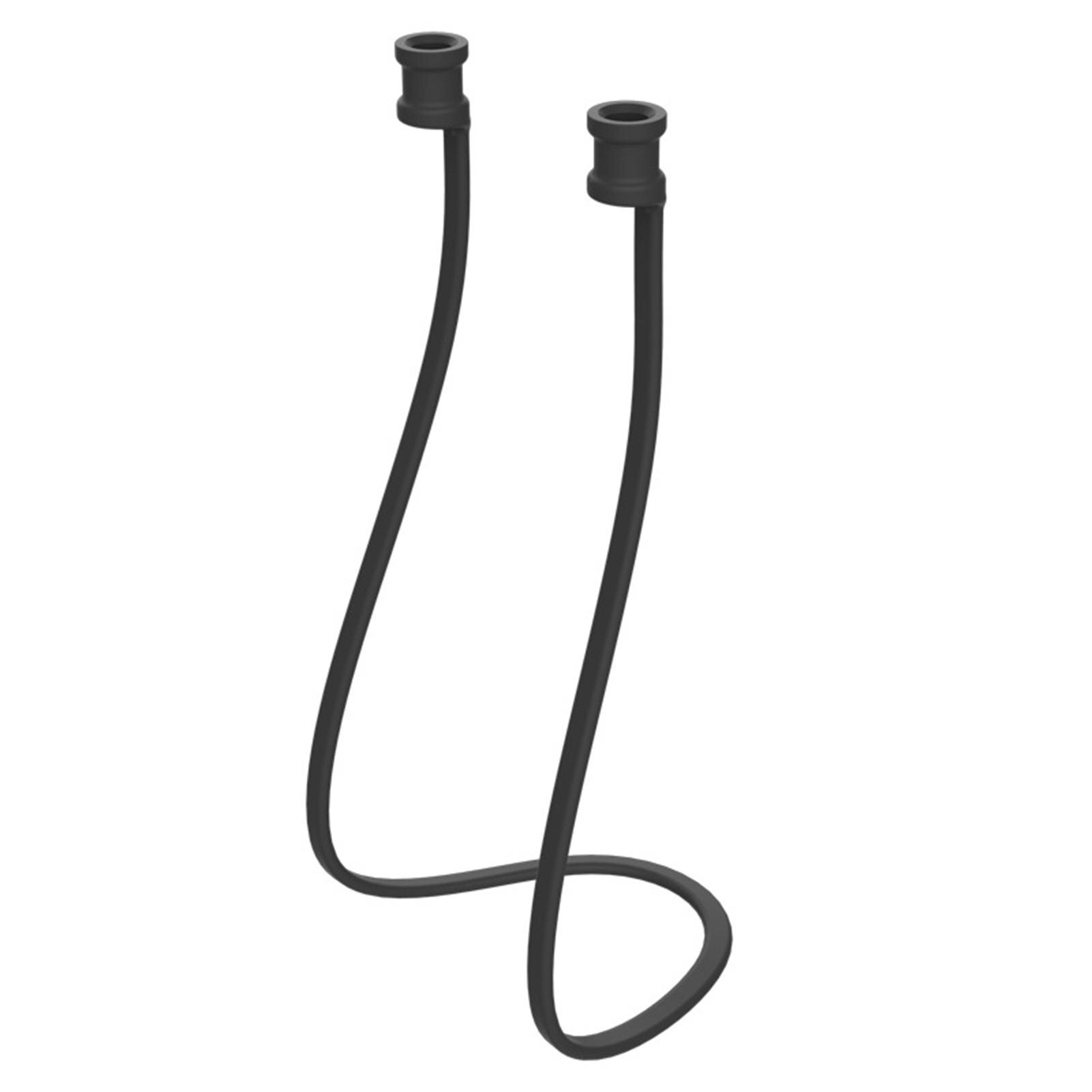 Trådlösa bluetooth hörlurar gummi hörlurssladd bärbar utmärkt grepp förhindrar hörlurar från att falla under löpning: Svart