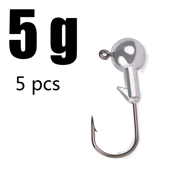 1g 2g 3g 4g 5g 10g 20g 22g 25g 28g crank Jig head hook fishing hook lead head Jig lure hard bait soft worm jig hook for fishing: 5g