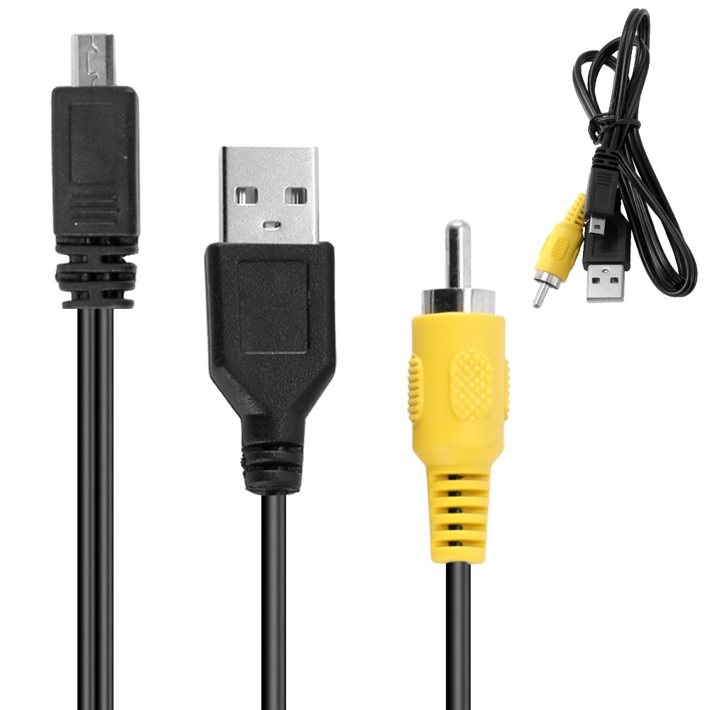 2 in 1 Sports DV Mini Camera USB Data Line Sport Cam Action Camera Leads AV Cable Transimission Data Cable Charging Cable