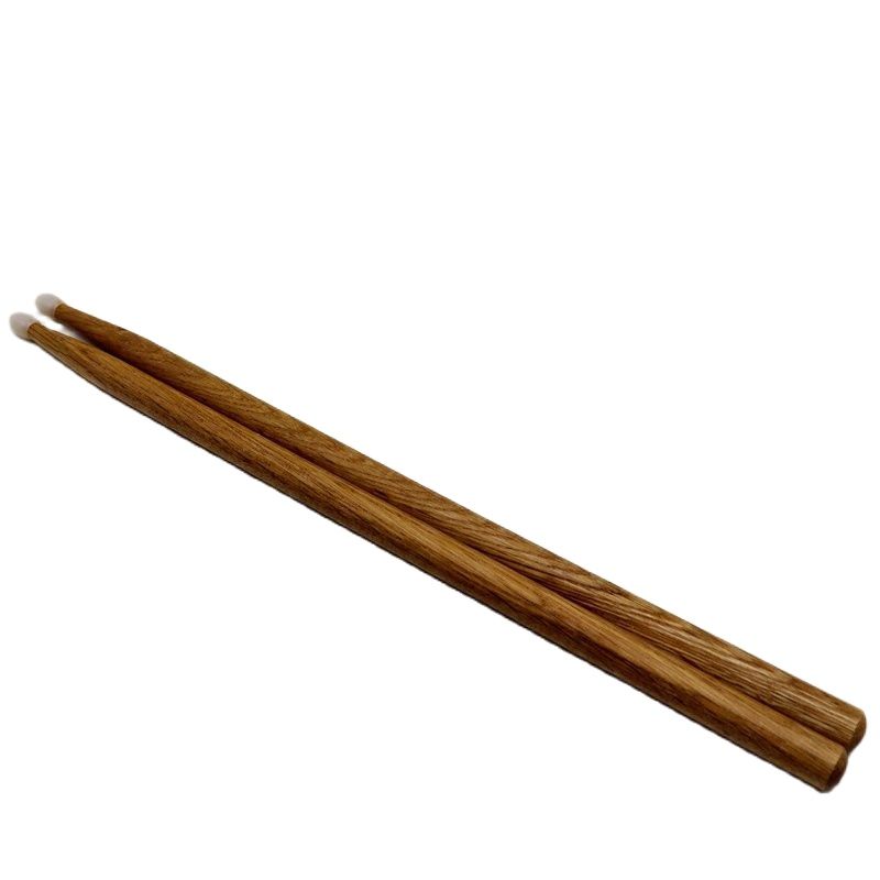 Baquetas para batería de buena , 1 par, 2B, Banda de Música, Color madera: 2B OAK nylon tip