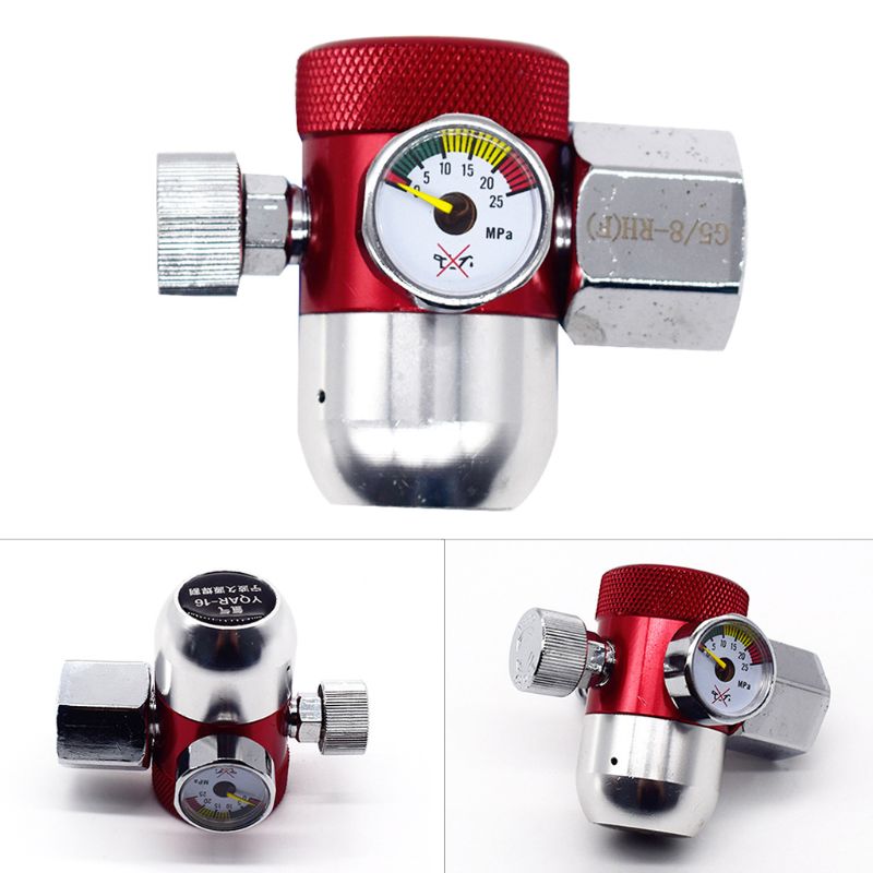 Rustfrit stål argon gas trykmåler reducer argon buesvejsemåler måler  e5be