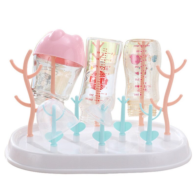 Bébé Lait Bouteille Séchoirs avec Couvercle Nettoyage Sécheuse Égouttoir Stockage Bouteilles Vidange Support Sec anti-Poussière