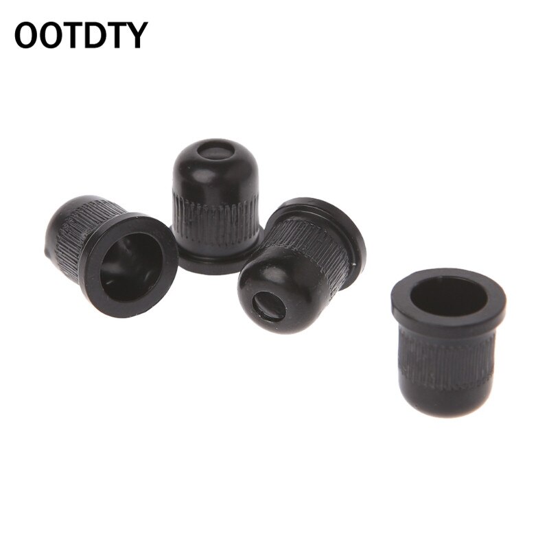 OOTDTY 4 Pcs Electric Bass Guitar String Mounting Ferrules Bushing For Thru Body Parts