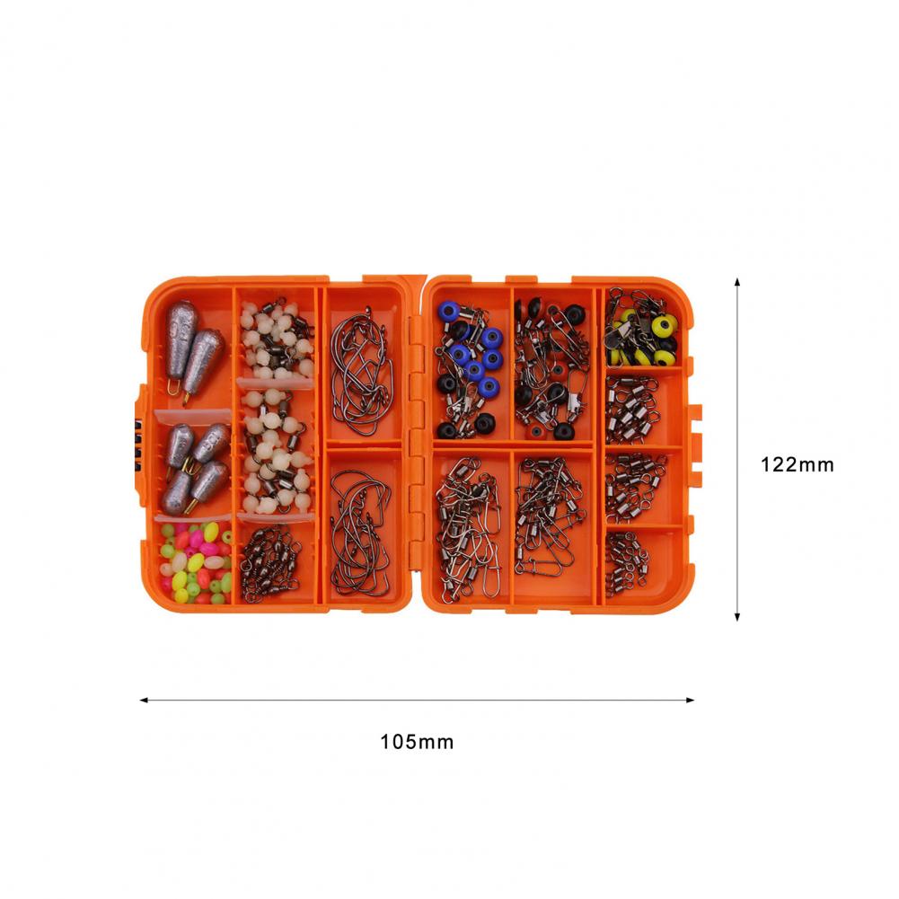 Kit de aparejos de pesca, accesorios de pesca resistentes al óxido, gran capacidad, multifunción, mano de obra fina, para entusiastas de la pesca