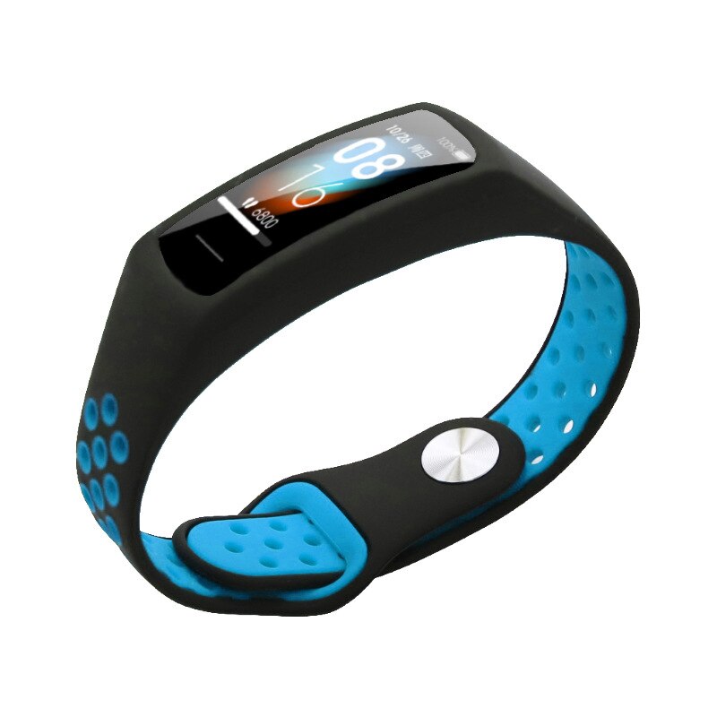 Correa de silicona para xiaomi mi smart band 4c 4 C, pulsera reemplazable para Xiaomi Redmi Band corea, accesorio de correa deportiva: Black Blue