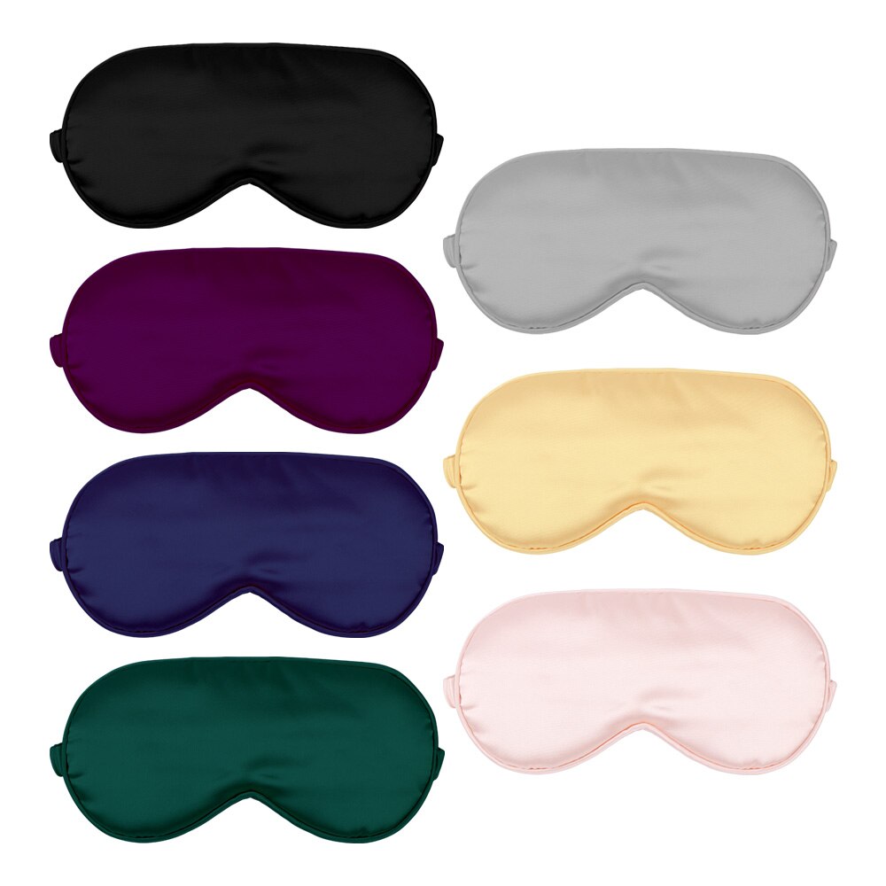 100% 3d silke myk sovemaske naturlig sovende øyemaske øyenskygge deksel skygge øyelapp myk bærbar 100% 3d silke øyepleie maske
