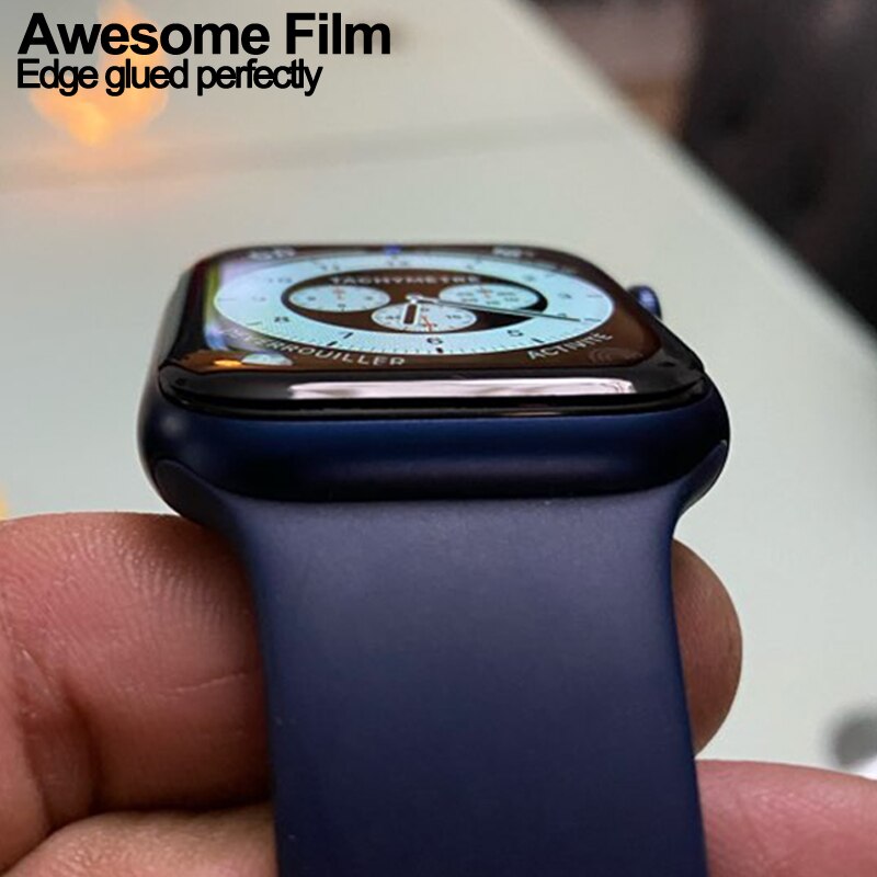 Full Curved PET Screen Protector Not Tempered Glass for Apple Watch 3 2 38MM 42MM Soft Film cover for iWatch 4 5 6 SE 40MM 44MM