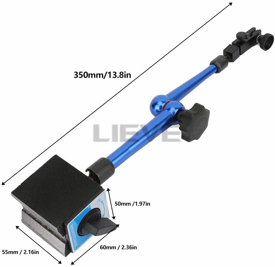 Dial Gage Flexible Magnetic Base Holder Stand Universal Stand Dial Test Indicator Gauge tool: base