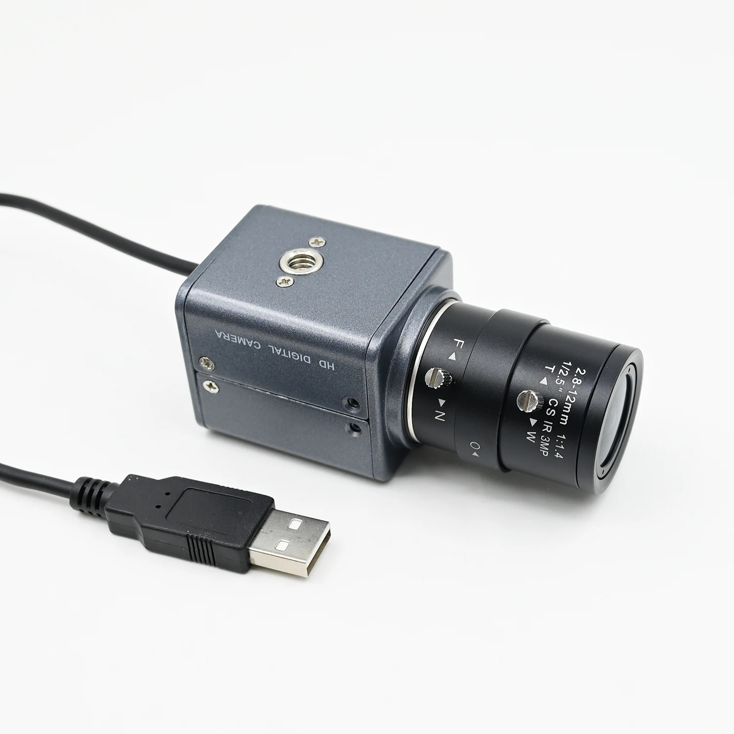 OV9281 Global Shutter, 120fps USB-camera 720p zwart-wit, hoge snelheid mini-box-webcam, met 5-50 mm 2,8-12 mm varifocale lens, 1280x720